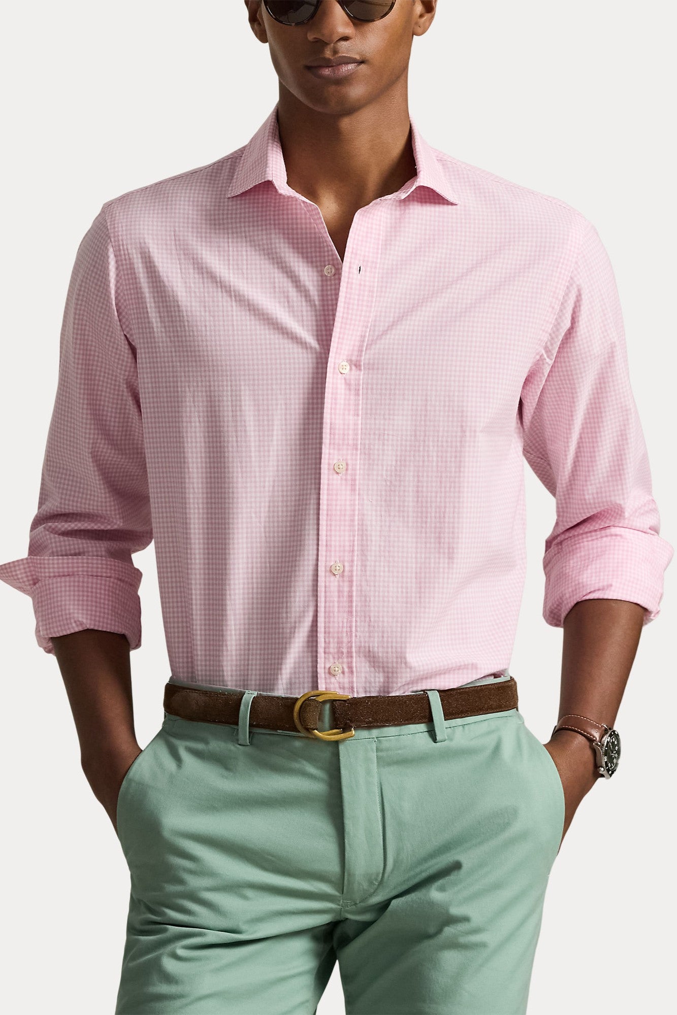 LONG SLEEVE CAMBRIDGE SPORT SHIRT - Long Sleeved Shirts - Novaman