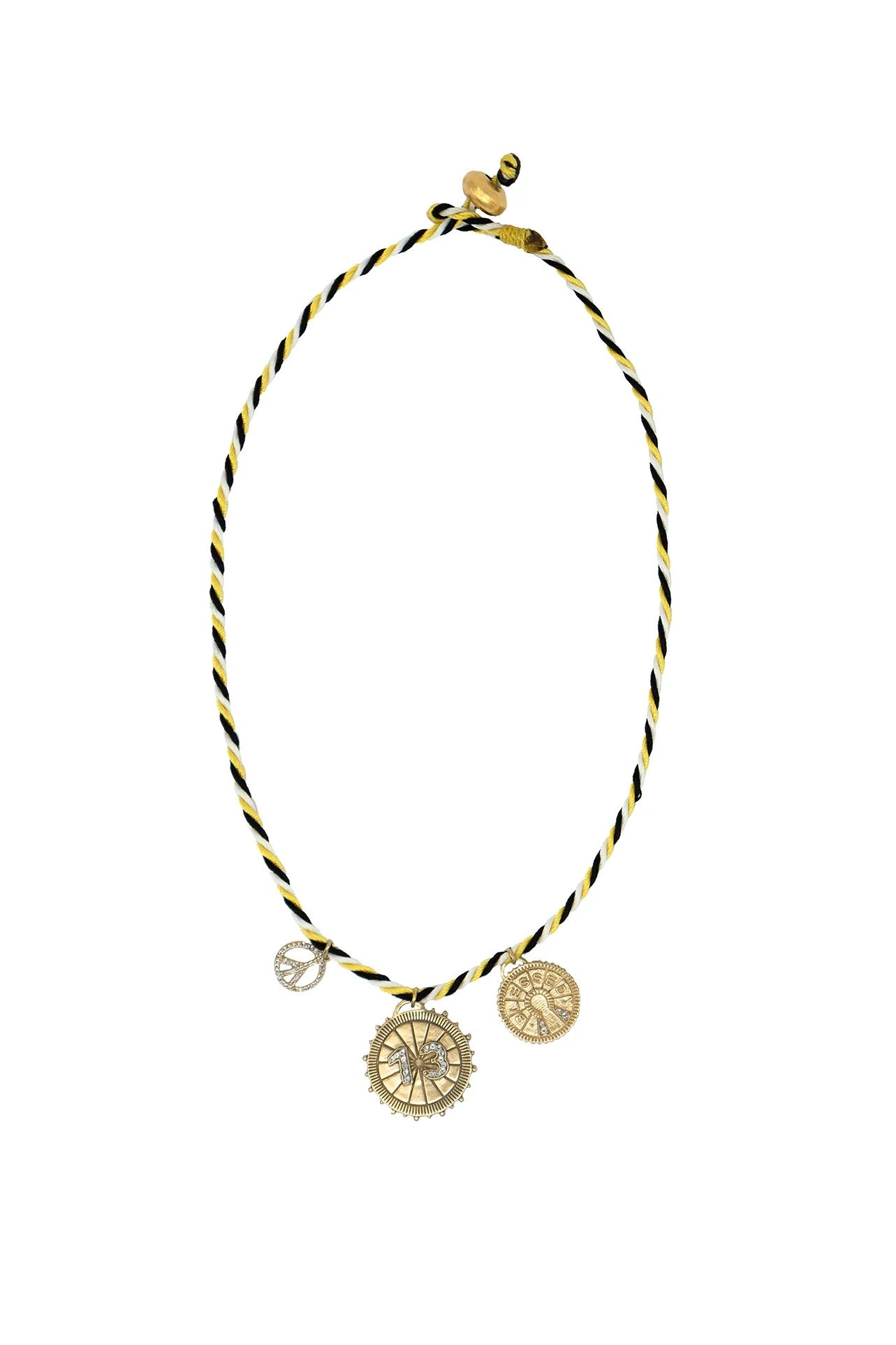 LUCKY 13 NECKLACE- JAUNE - Necklaces - Sassanova