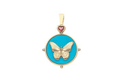 FREE TURQUOISE BUTTERFLY NECKLACE- SATELLITE CHAIN