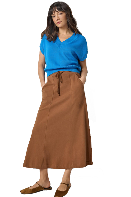 V-NECK WEDGE SWEATER (PA3213)- Sassanova