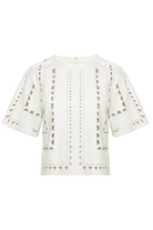 ANISA VEGAN LEATHER TOP - Sassanova