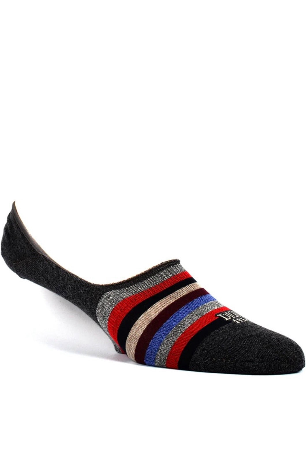 LOAFER SOCK CHARCOAL/RED OS
novaman