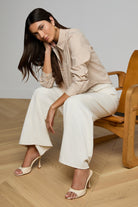 COSETTE CROP HI LOW SHIRT - Blouses - Sassanova