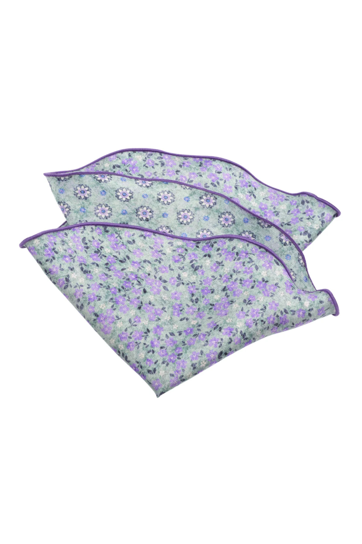 SILK PRINTED PANAMA POCKET ROUND MINT OS Sassanova / Novaman