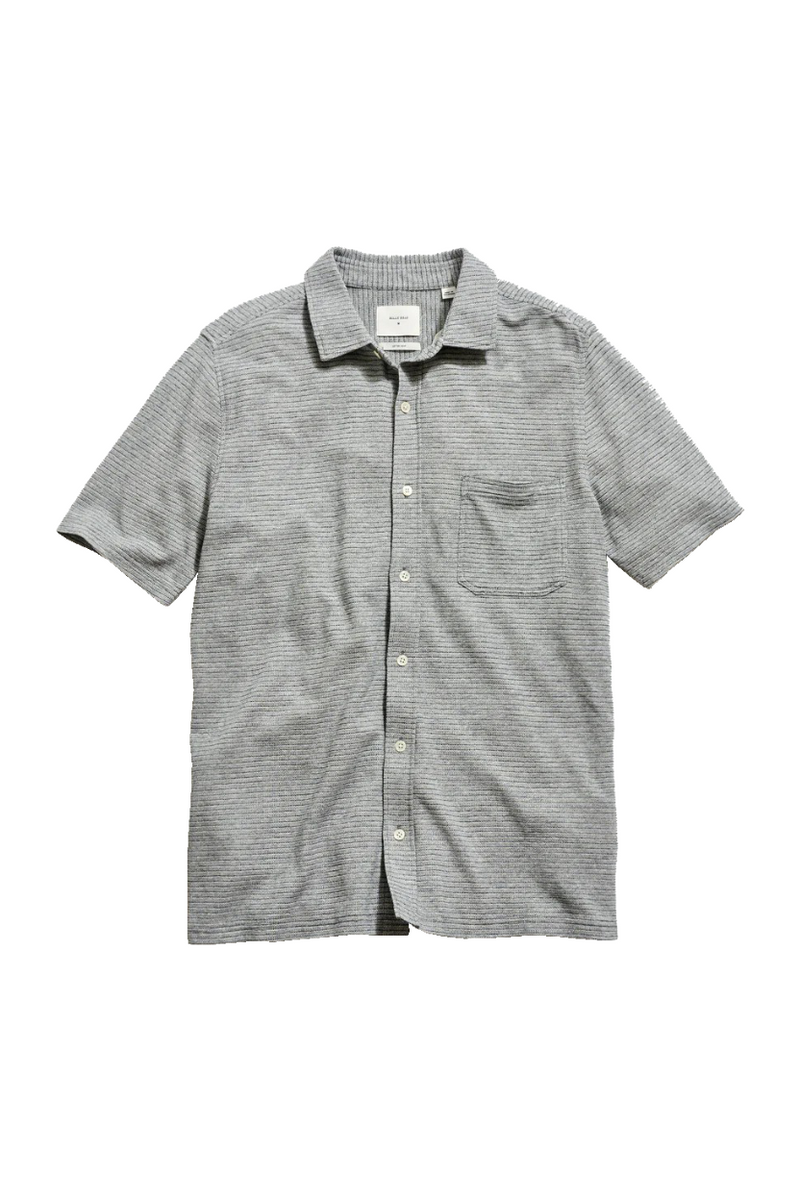 SHORT SLEEVE TEXTURED KNIT SHIRT