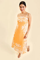 SAMMY EMBROIDERED MIDI DRESS - Dresses - Sassanova