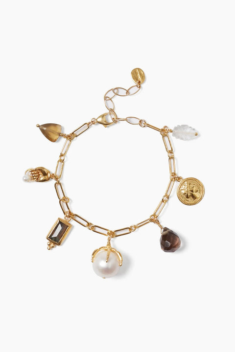 LARK MIXED CHARM BRACELET- GLD