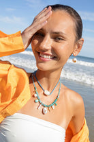 PEARL PABLO EARRINGS- CITRINE - sassanova
