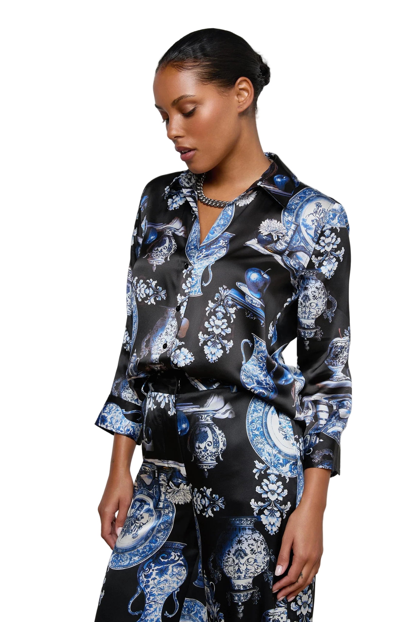 DANI 3/4 SLV BLOUSE (40126PXO) - Blouses - Sassanova