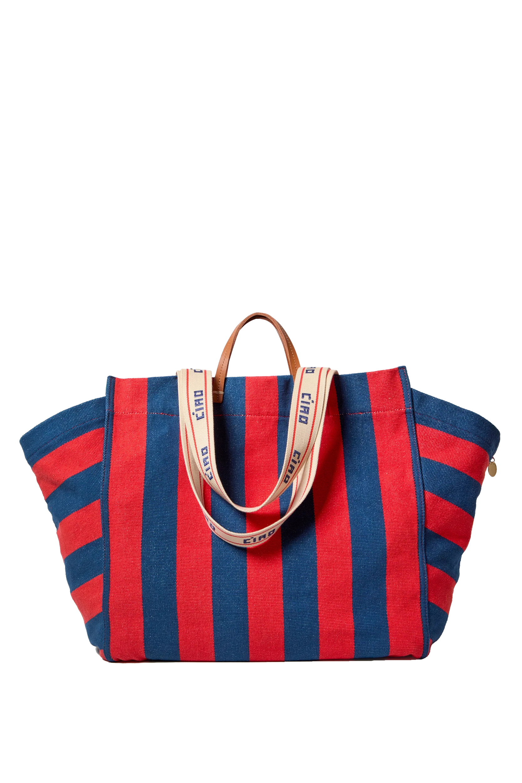 BEACH TOTE CANVAS STRIPE - Handbags - Sassanova