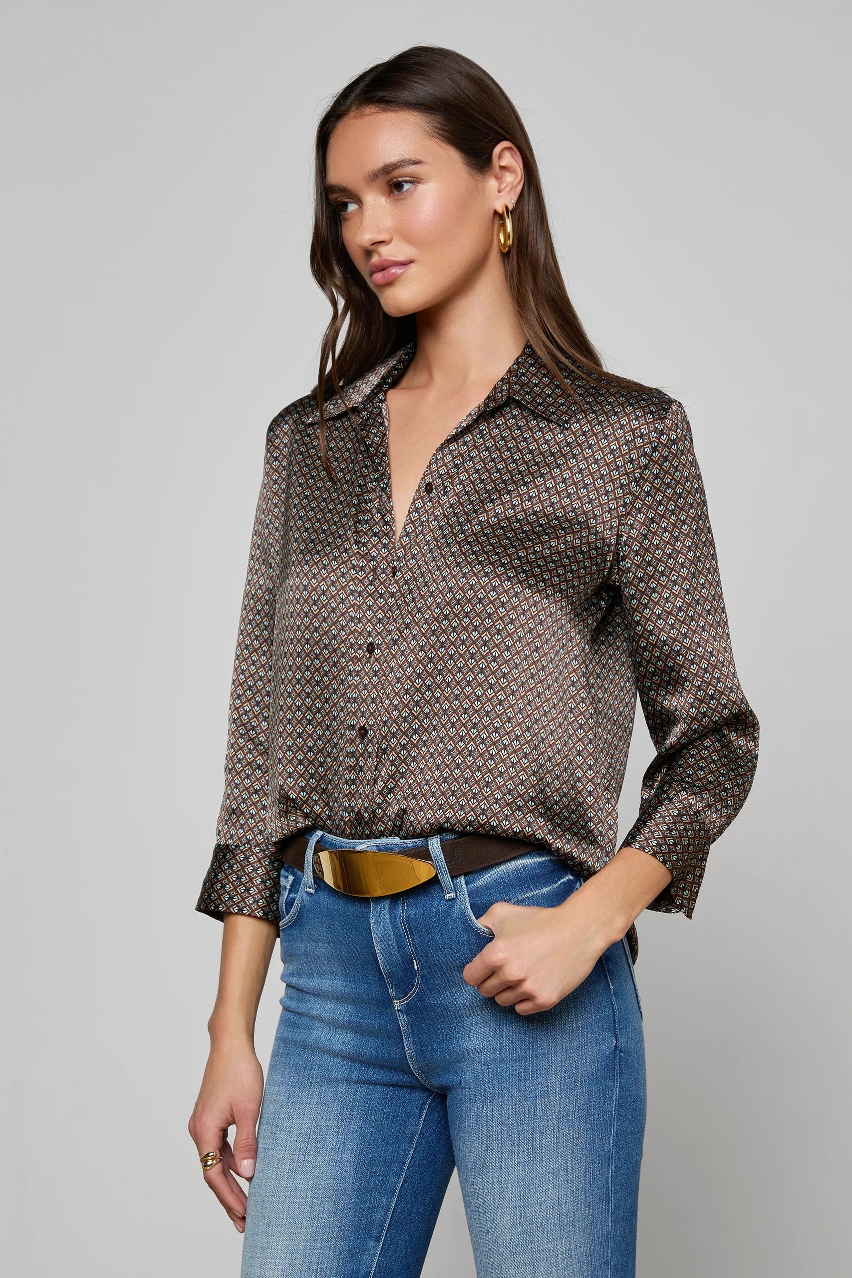 DANI 3/4 SLV BLOUSE - Blouses - Sassanova