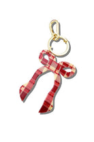 HAND PAINTED RED PLAID BOW HAIR CLIP - sassanova