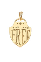 FREE SHIELD PENDANT- CLASSIC ROLO CHAIN - sassanova