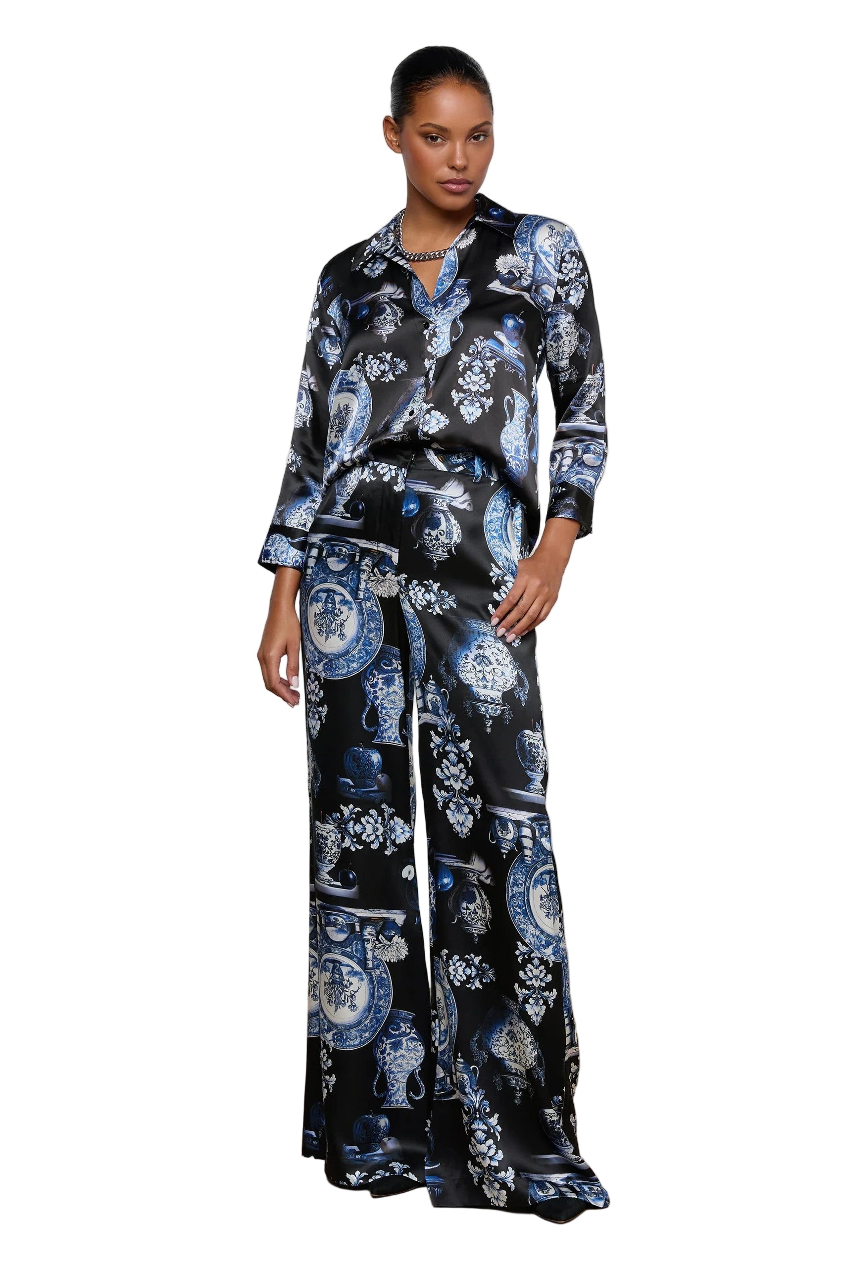 DANI 3/4 SLV BLOUSE (40126PXO) - Blouses - Sassanova