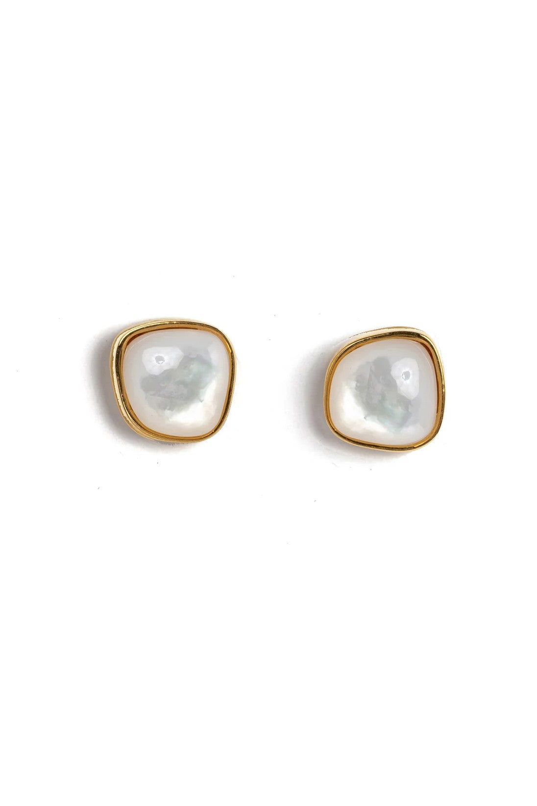 BAY STUDS-MOTHER-OF-PEARL - Earrings - Sassanova