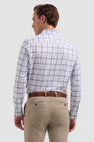 LONG SLEEVE JULIAN WOVEN SHAPED SPORT SHIRT - Long Sleeved Shirts - Novaman