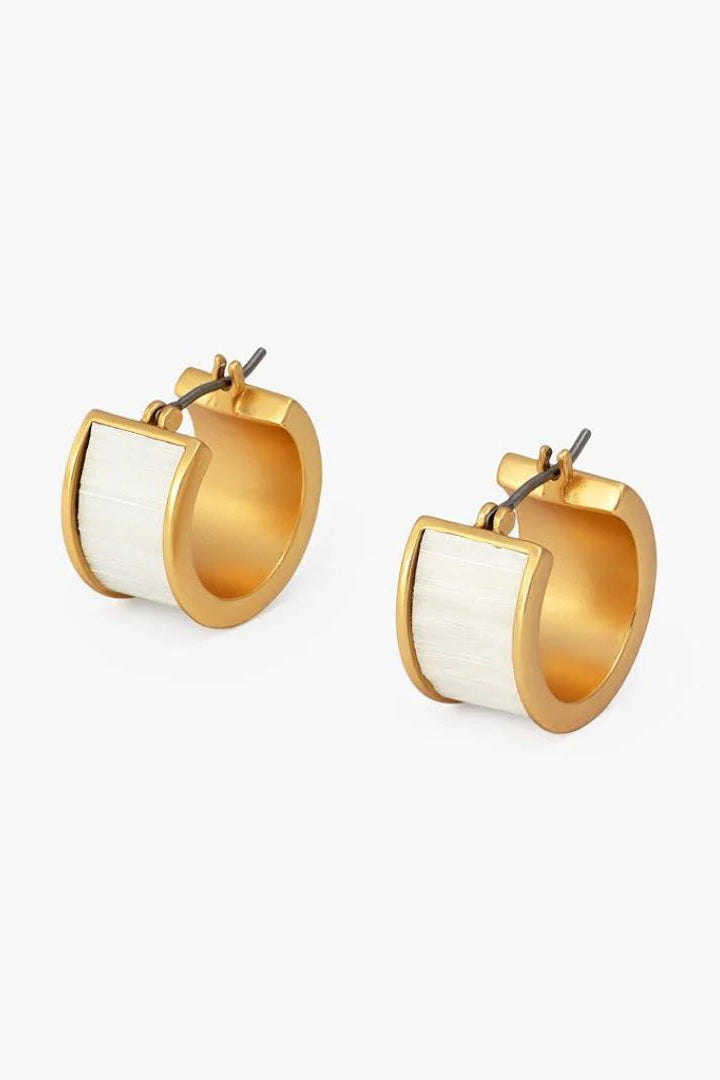 DUNMORE TWO PIECE HOOP GOLD - Earrings - Sassanova