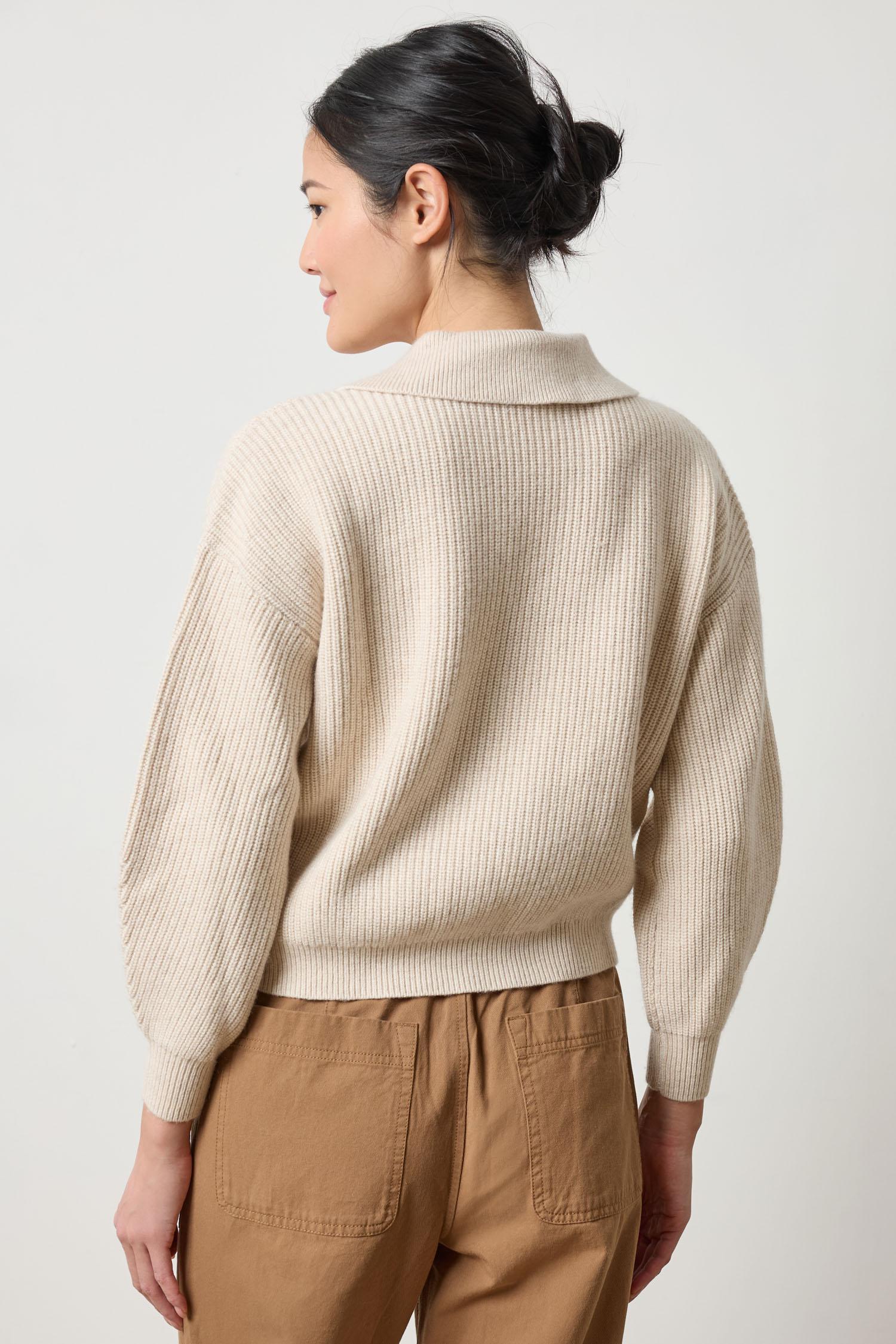 KEYHOLE RIB SWEATER (PA3070)- Sweaters - Sassanova