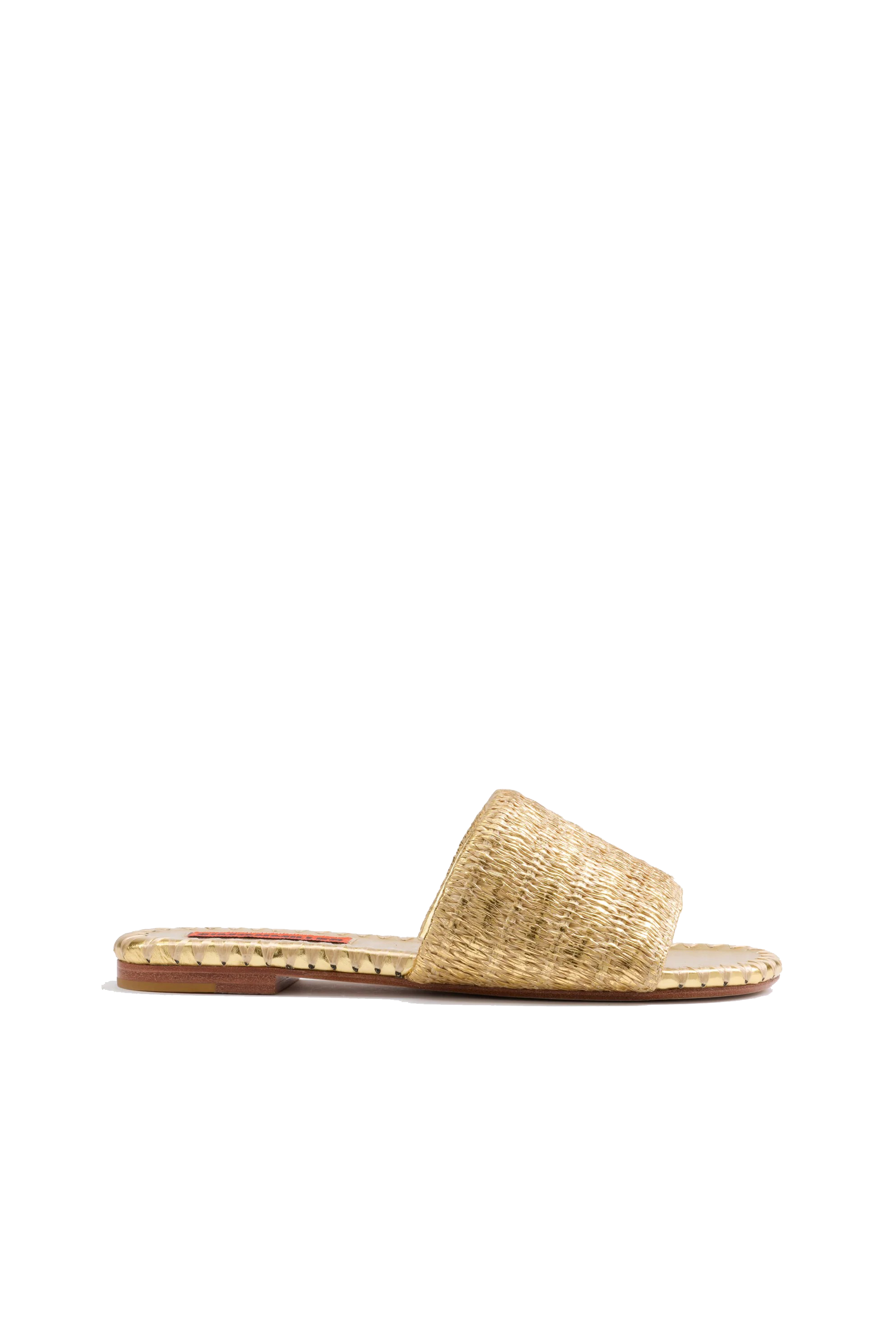 METALLIC RAFFIA SALERNO SANDAL - SHOES - SASSANOVA