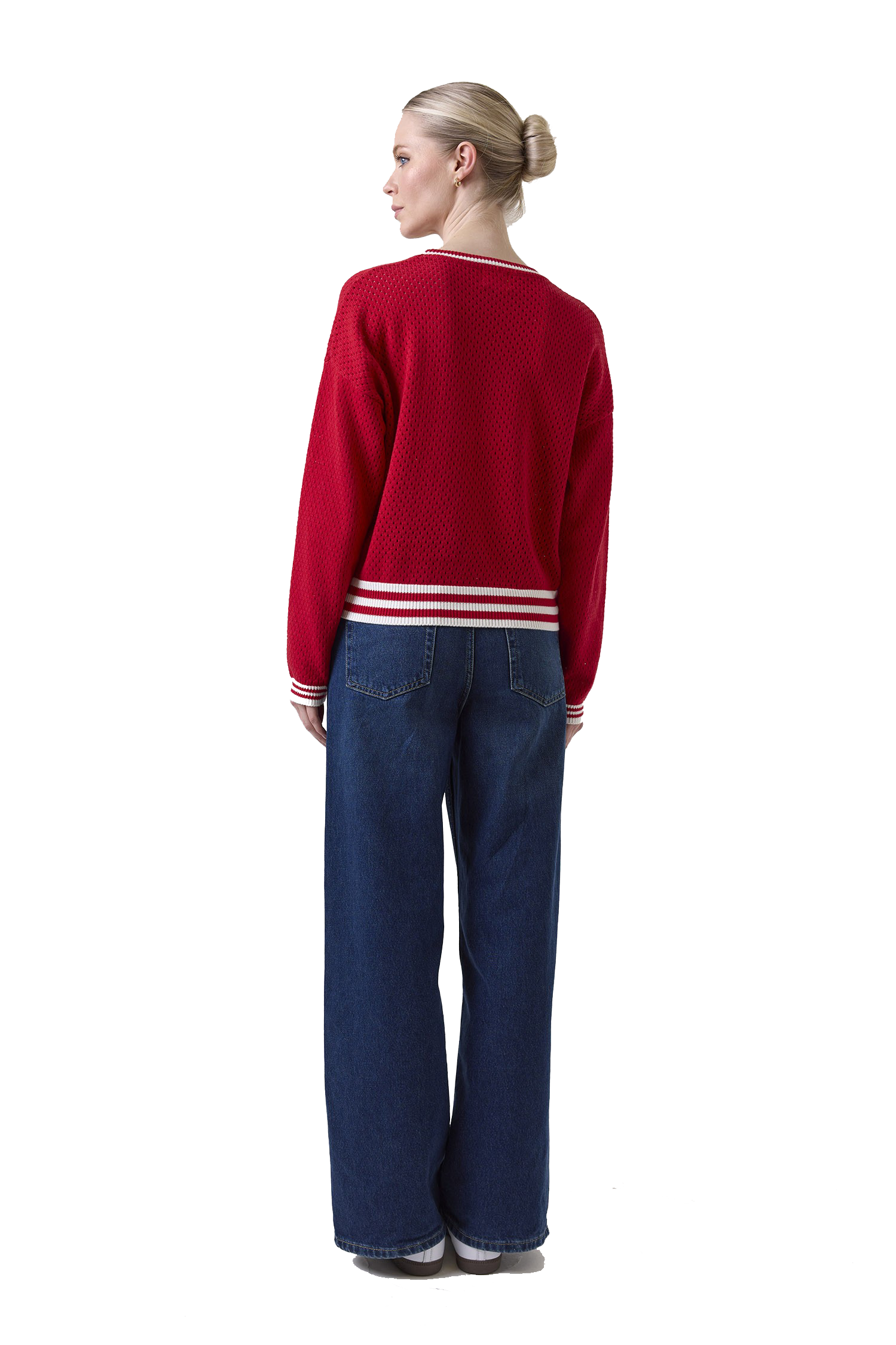 VANESSA STRIPE DETAIL CREW - Sweaters - Sassanova