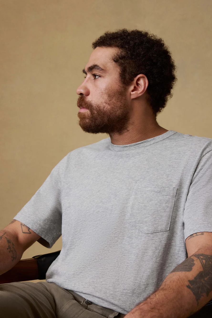 SUNWASHED POCKET TEE - T-shirts - Novaman