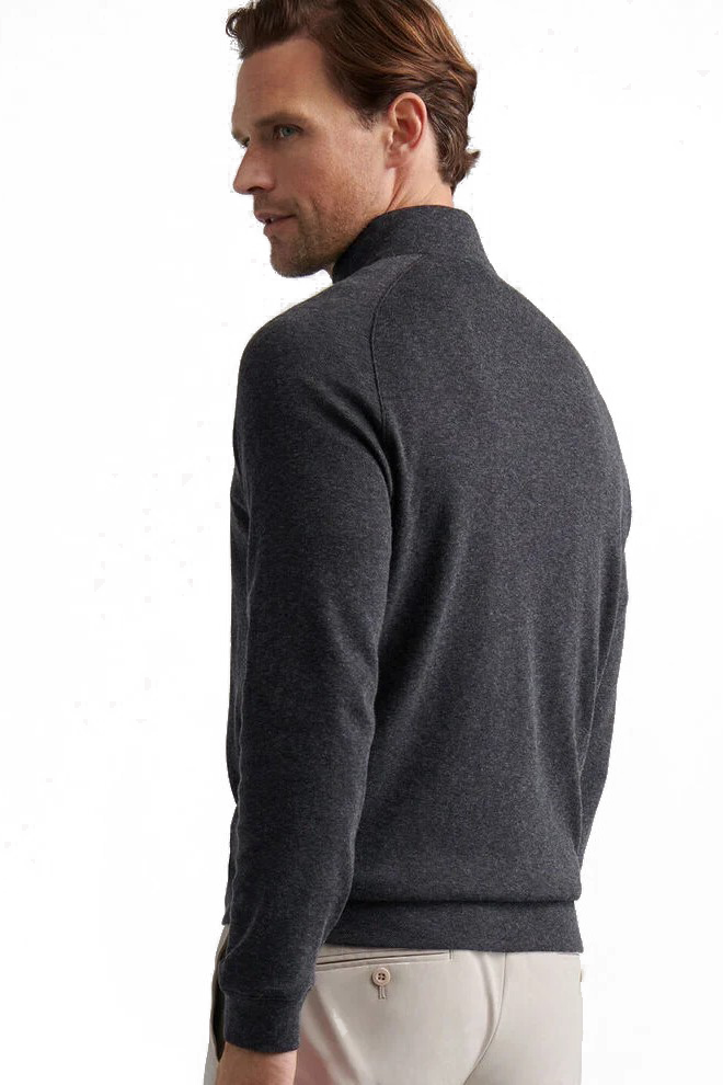 GRANT BIRDSEYE 1/4 ZIP - Sweaters -  Novaman