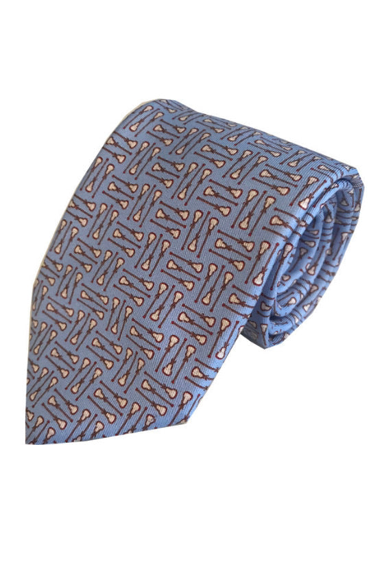 PLAYING THE FIELD TIE- LT BLUE