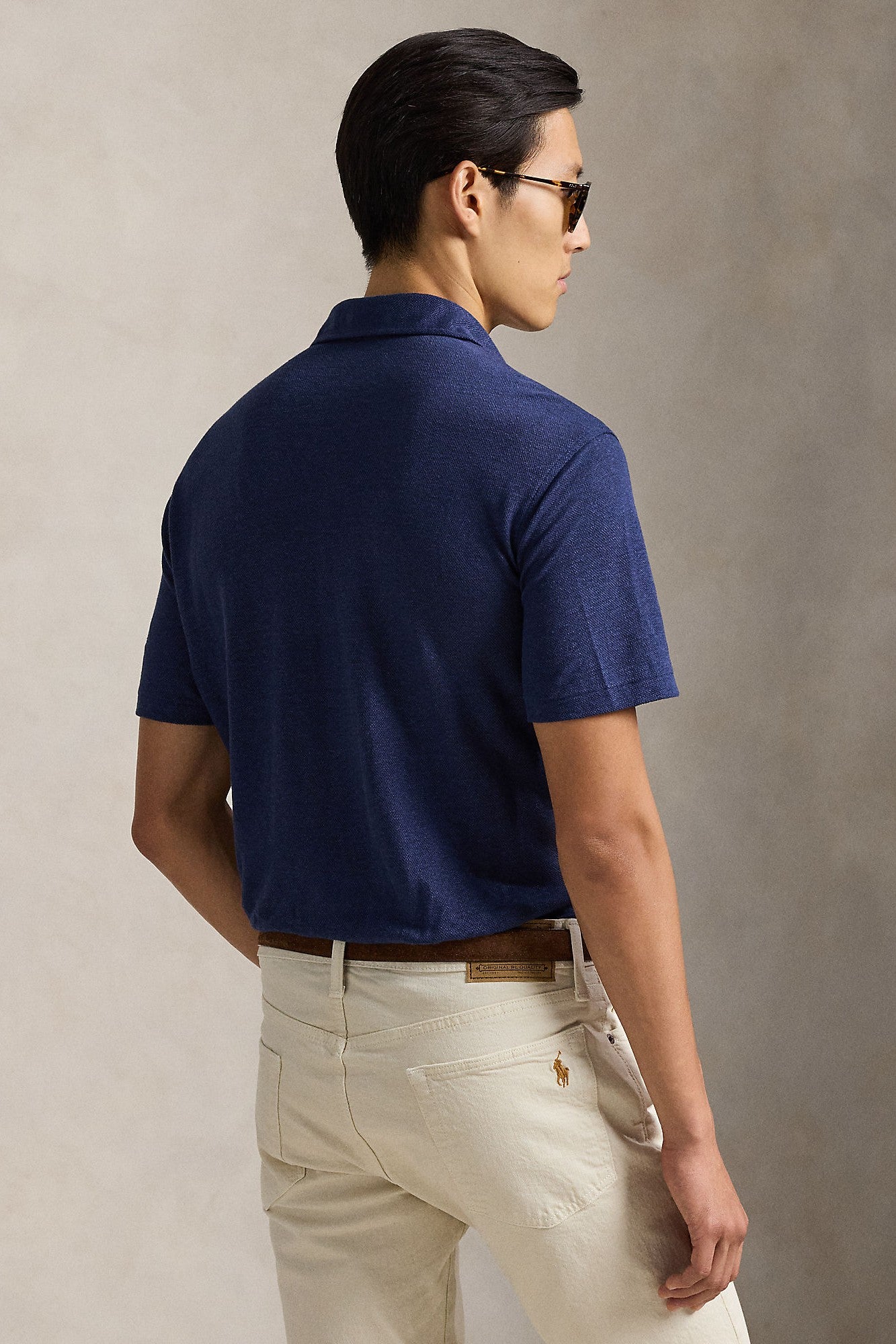 LINEN PIQUE POLO - Polos - Novaman