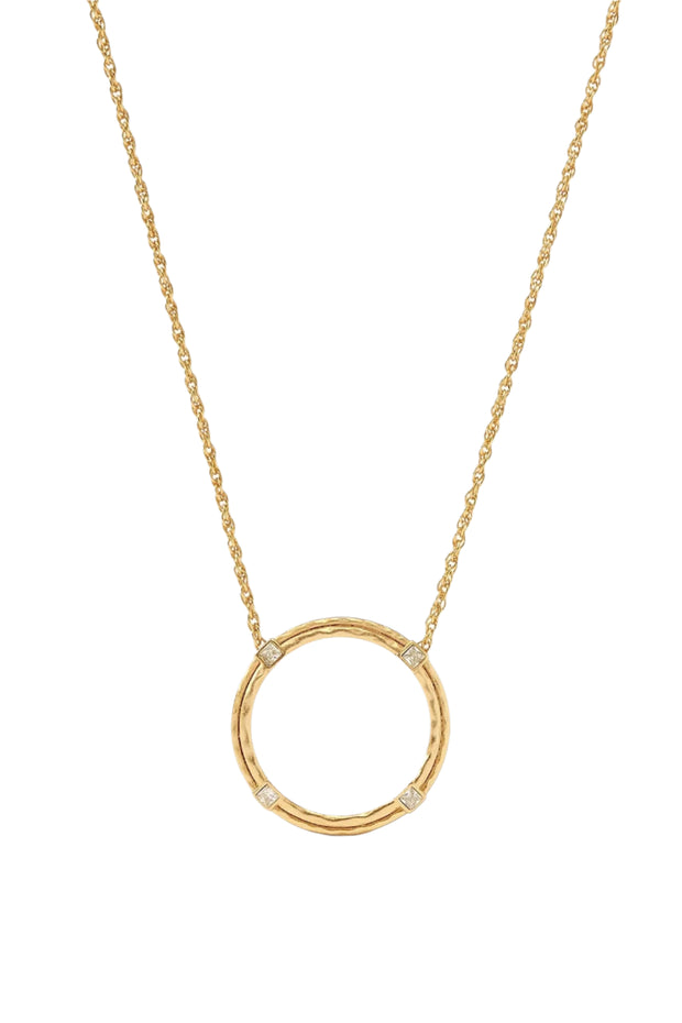 ASTOR DELICATE NECKLACE- GLD/CZ