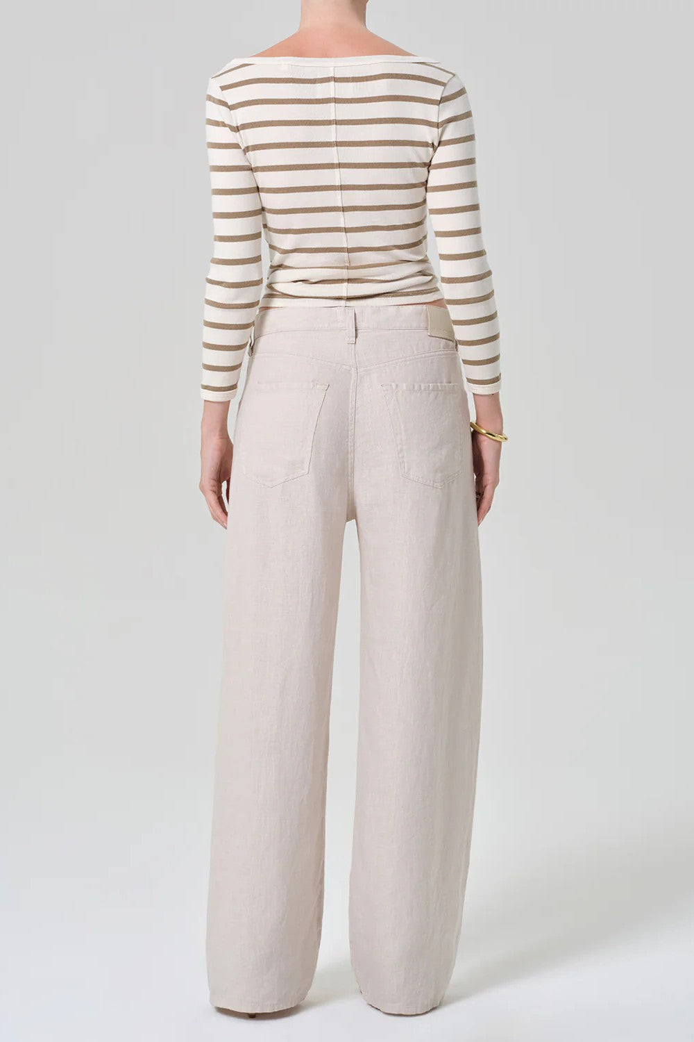BRYNN DRAWSTRING LINEN TROUSER - Pants - Sassanova