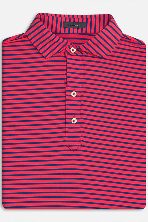 MILLER STRIPE PERFORMANCE POLO