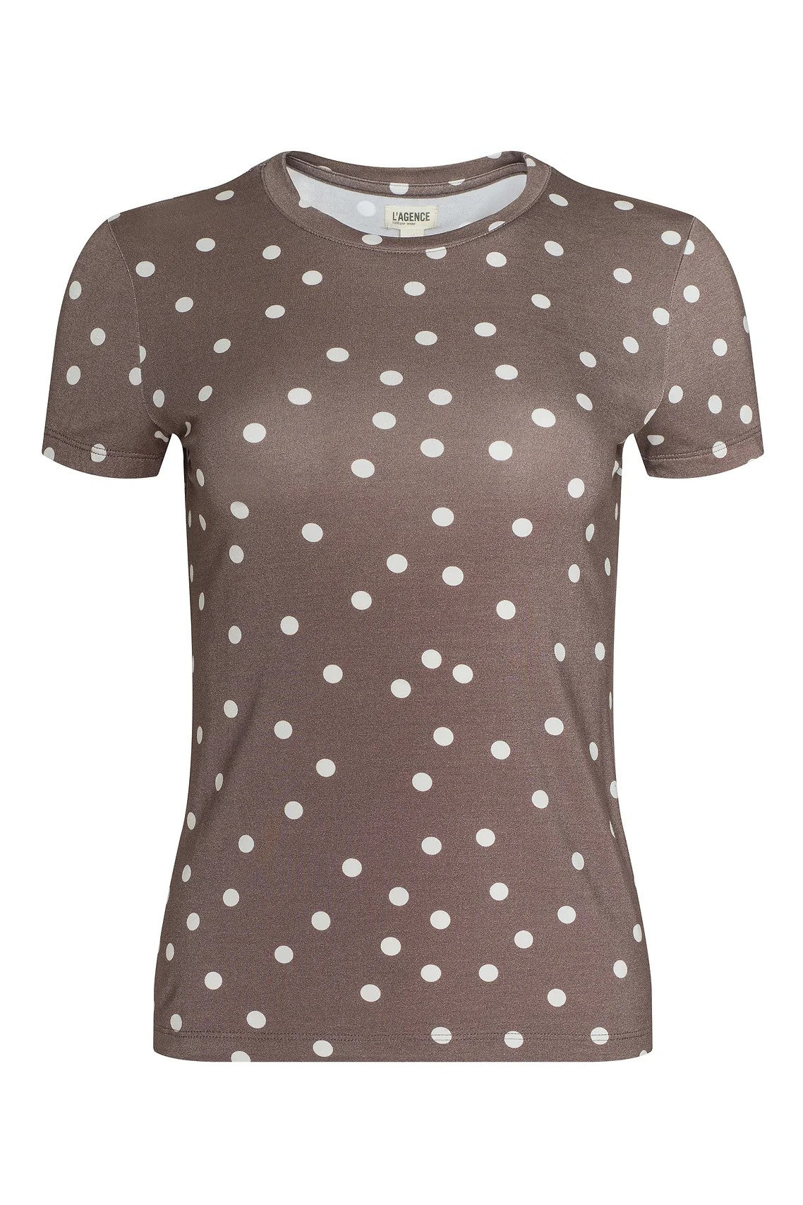 RESSI SHORT SLEEVE POLKA DOT TEE - T-shirts - Sassanova