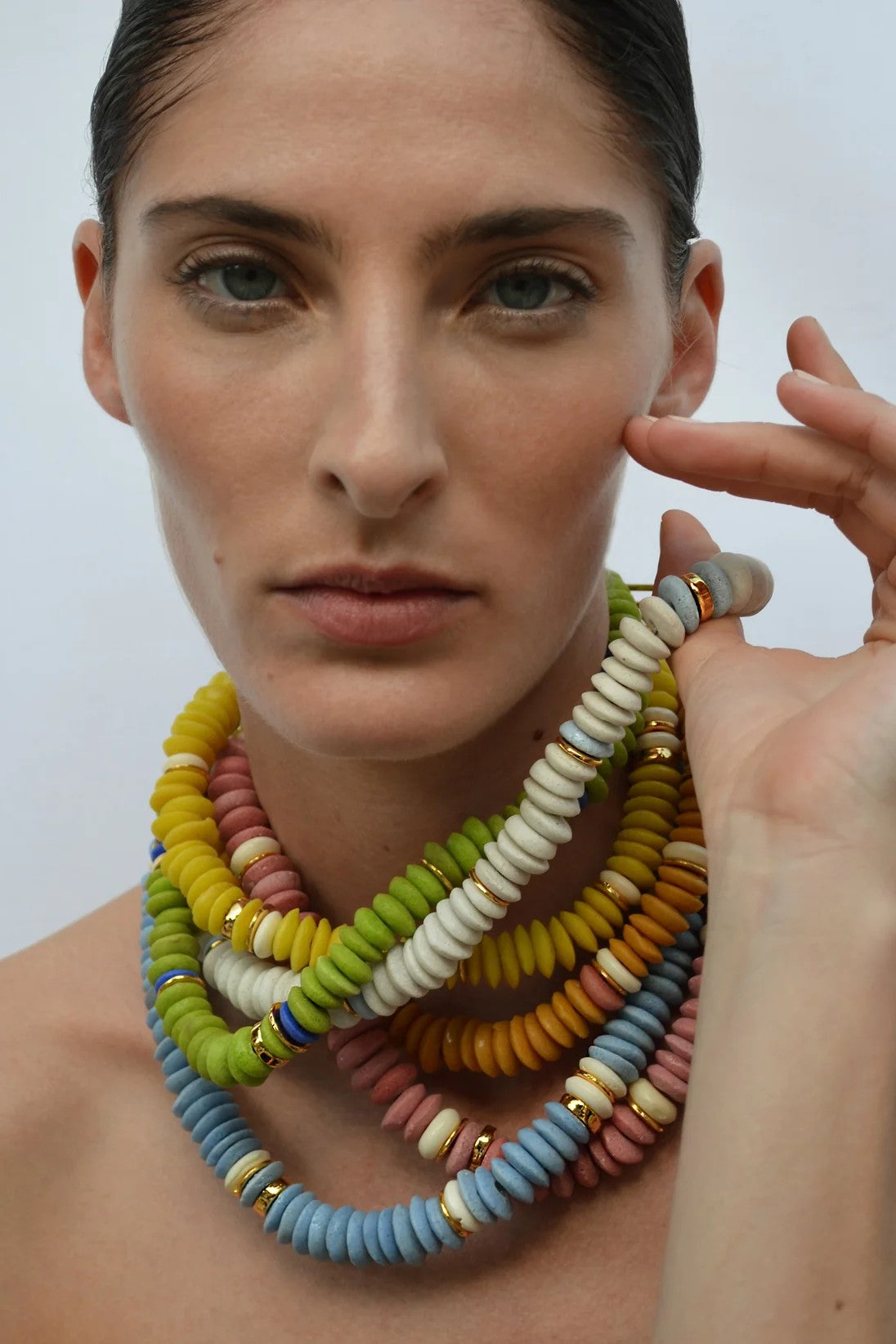 LAGUNA NECKLACE- OFF WHITE - Necklaces - Sassanova