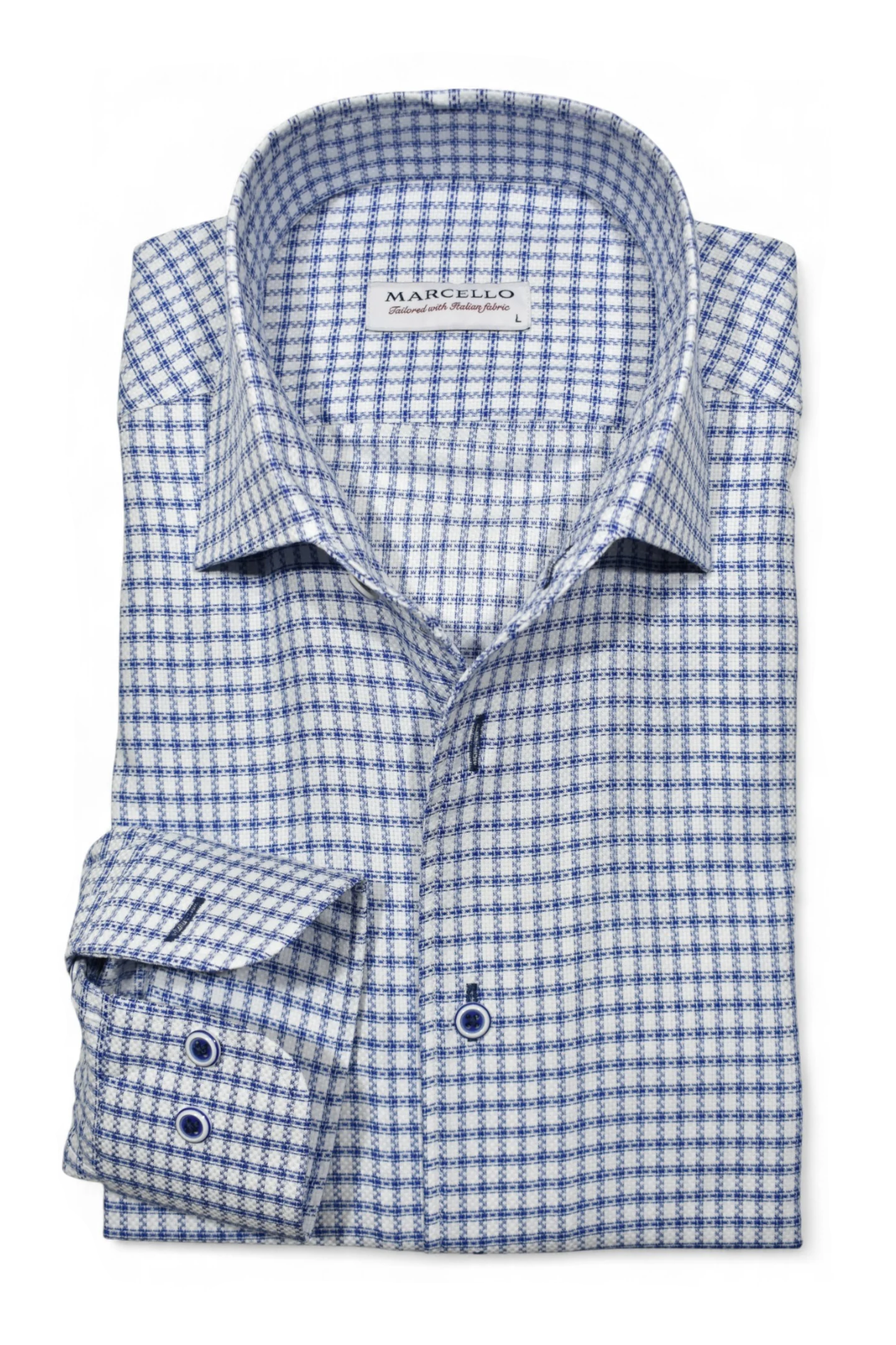 LS DERBY CHECK DRESS SHIRT - Long Sleeved Shirts - Novaman