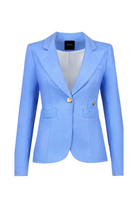 LINEN CLASSIC DUCHESS BLAZER - Jackets - Sassanova