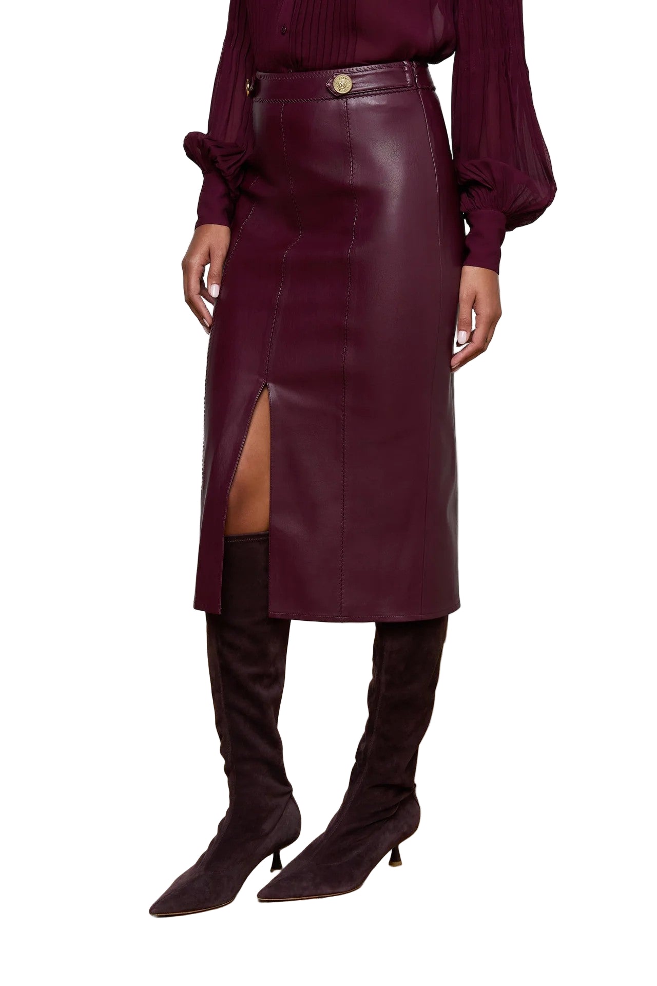 ARLETTE WHIPSTCH MIDI SKIRT
