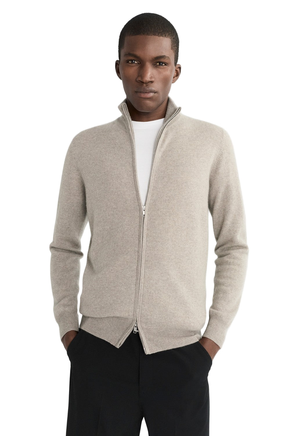 FULL ZIP CASHMERE SWEATER-NovaMan