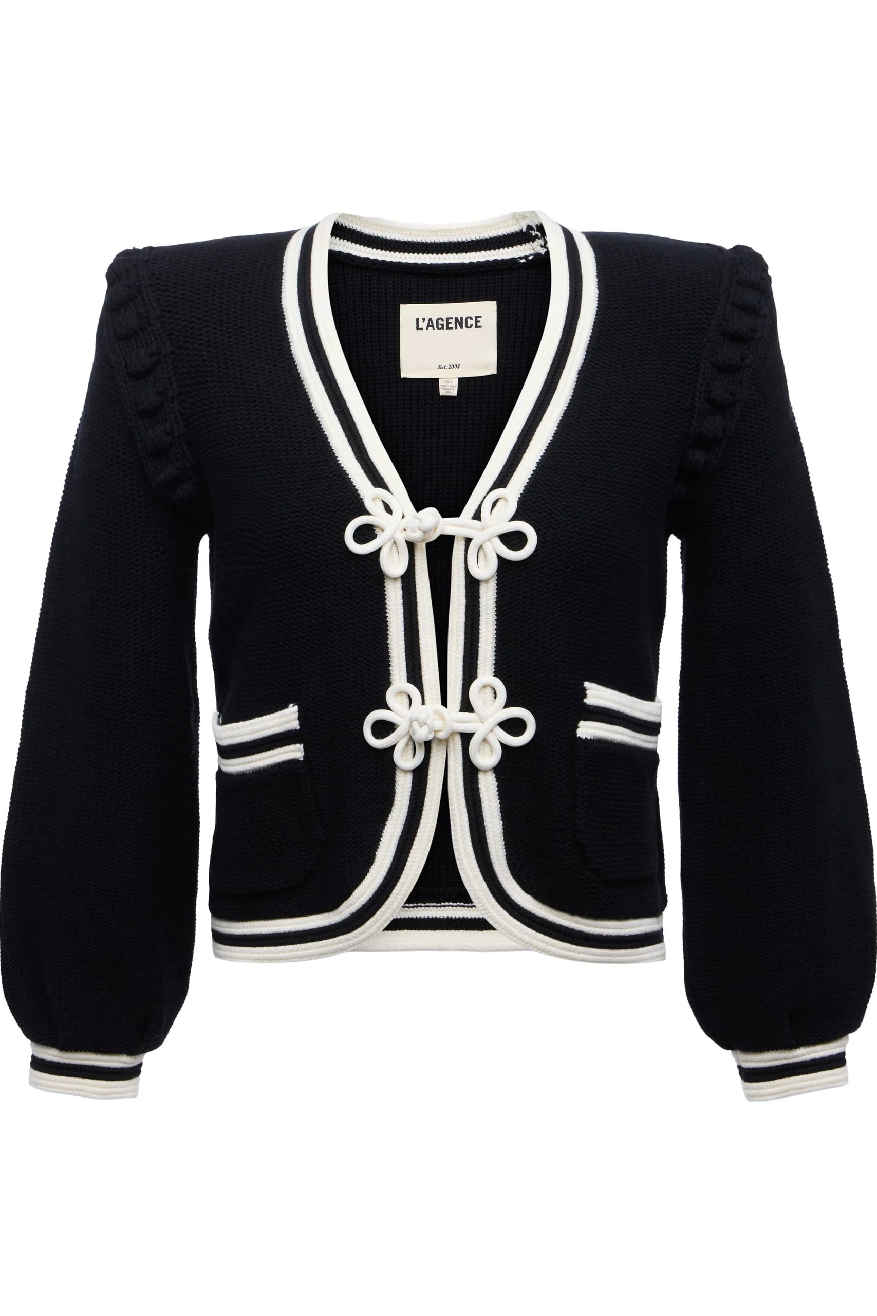 KAITO CONTRAST TRIM CROP CARDIGAN
sassanova