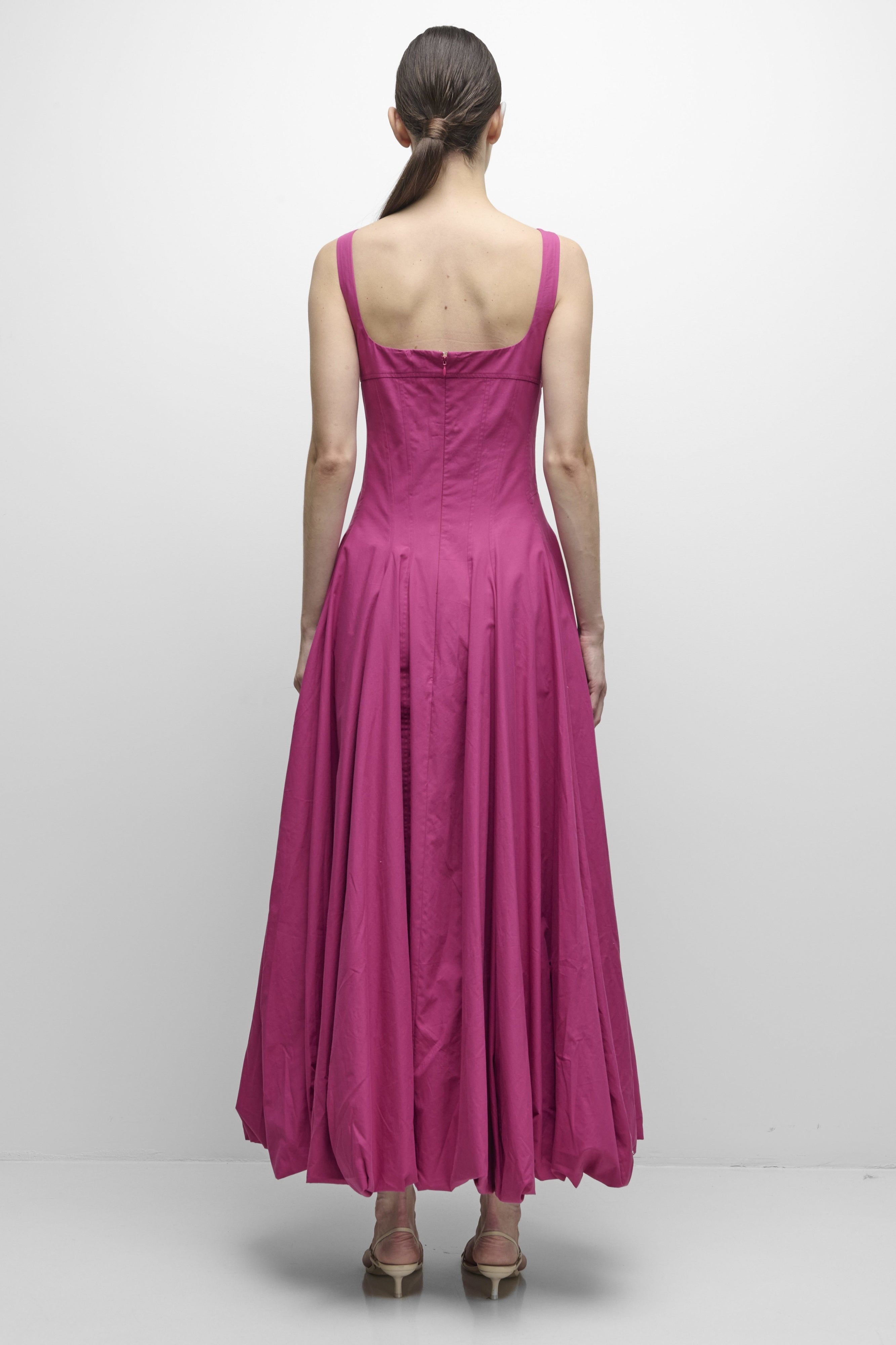 HALLY COTTON BUBBLE MIDI DRESS - Dresses - Sassanova