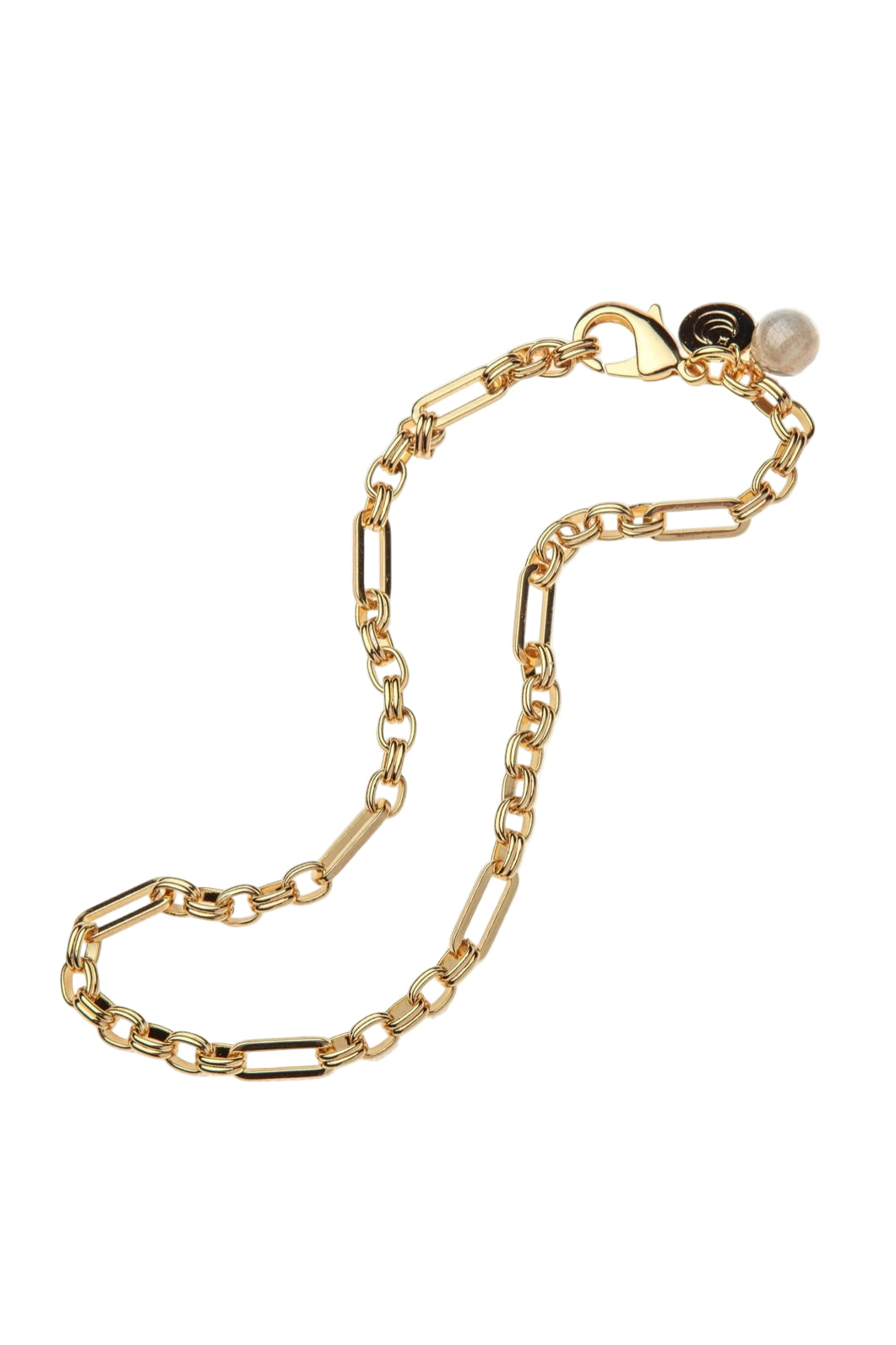 ACROSS ALL TIME CHAIN W/LAB BEAD
sassanova