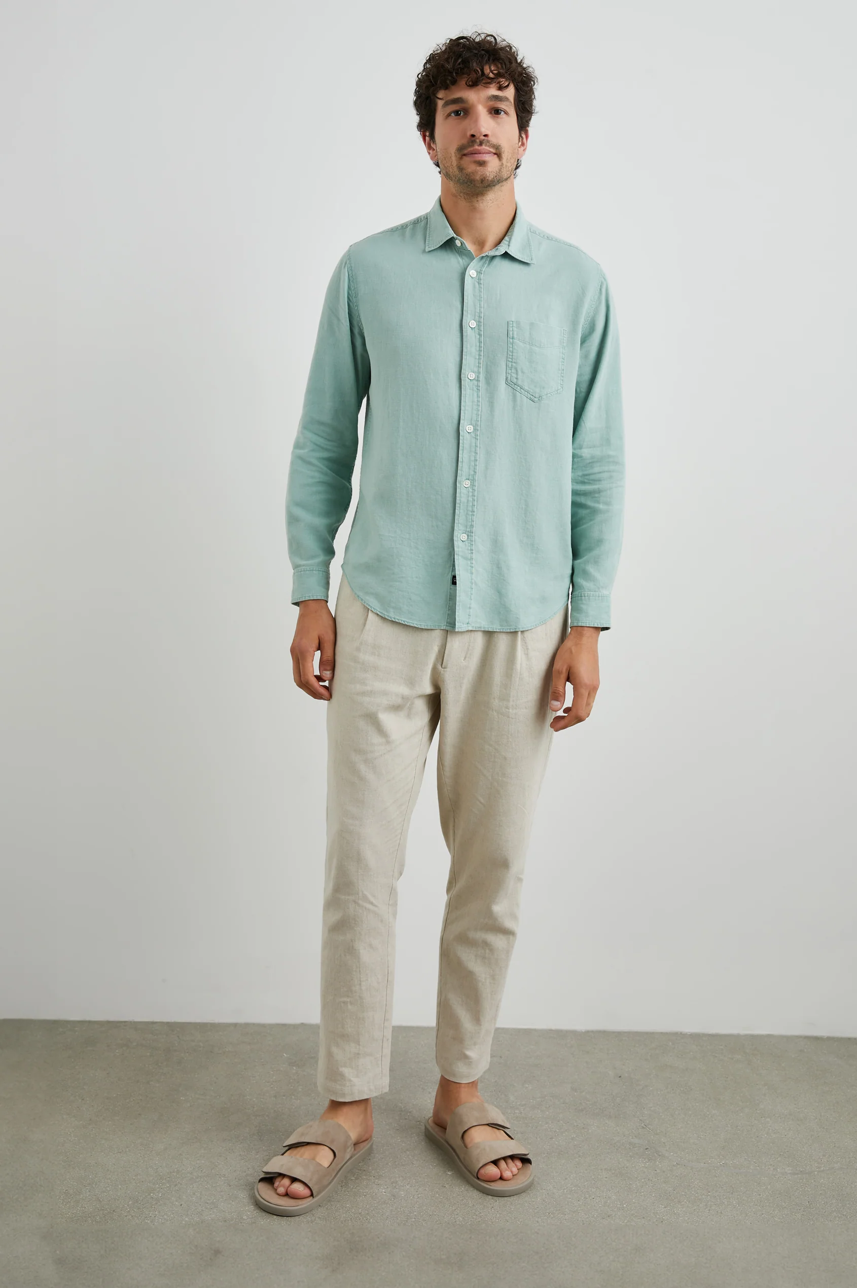 MYKONOS LONG SLEEVE SPORT SHIRT - Long Sleeved Shirts - Novaman