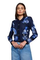 OSIRIS JACQUARD COLLARED CARDI - sassanova