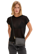 MIDI SAC WOVEN DIAGONAL - Handbags - Sassanova