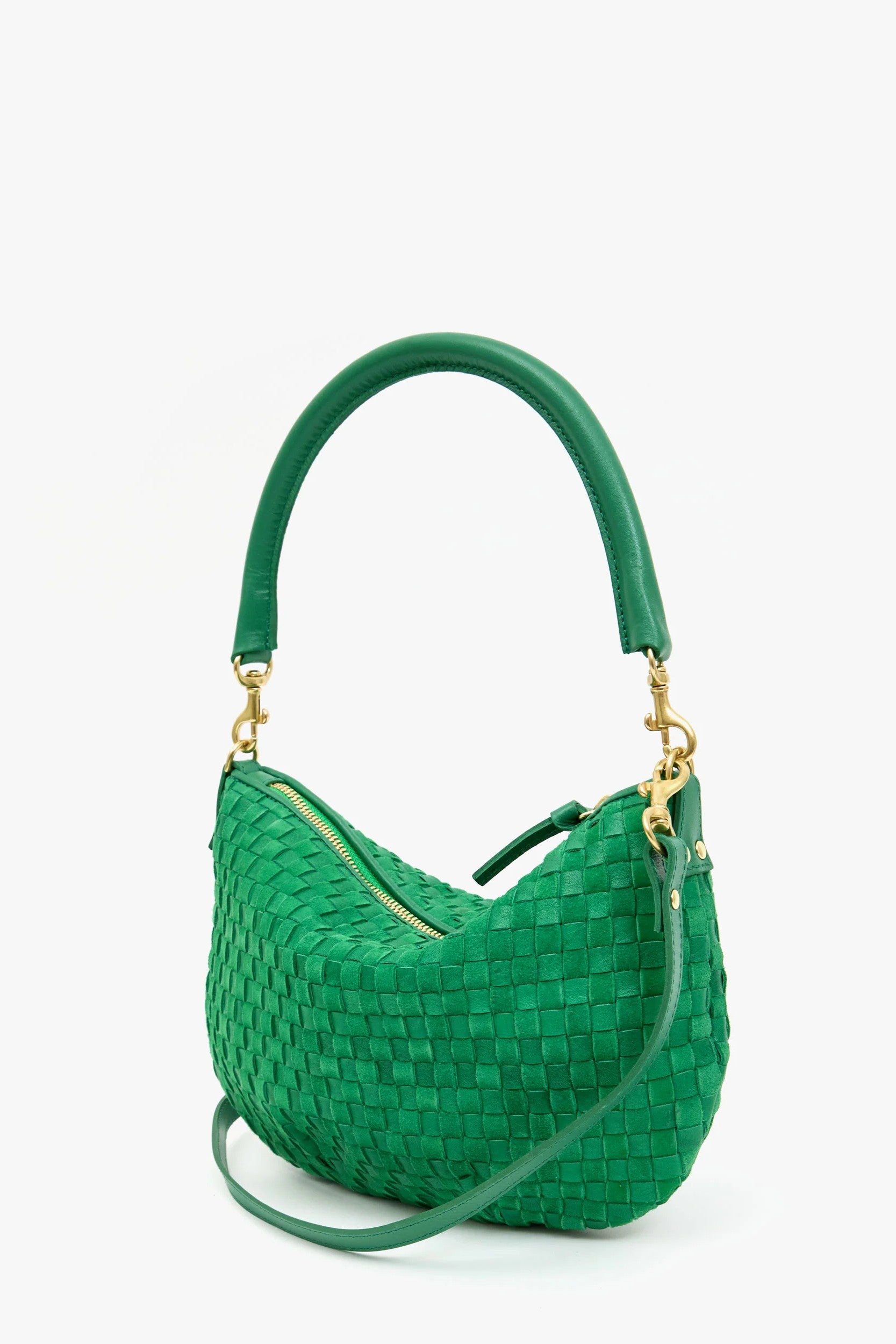 PETITE MOYEN MESSENGER WOVEN CHECKER - Handbags - Sassanova