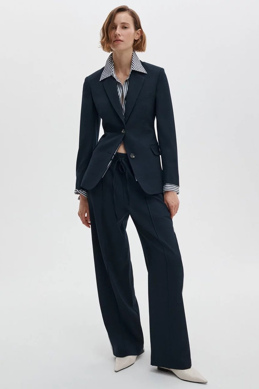 SIENA WOOL SIDE STRIPE PANT - Pants - Sassanova