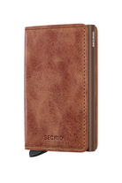 SLIMWALLET VINTAGE COGNAC BROWN OS Sassanova / Novaman