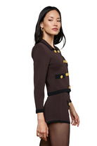 JANU CONTRAST TRIM KNIT JACKET - Sassanova