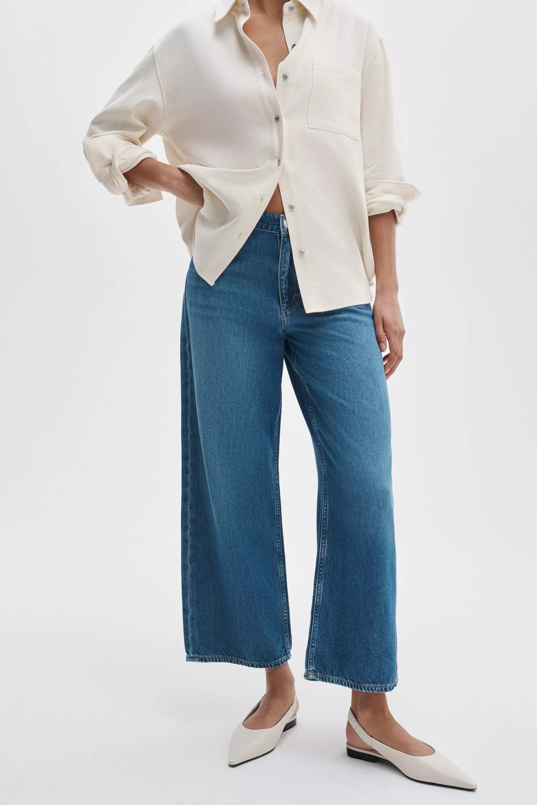 FEATHERWEIGHT ANDI ANKLE WIDE - Jeans - Sassanova