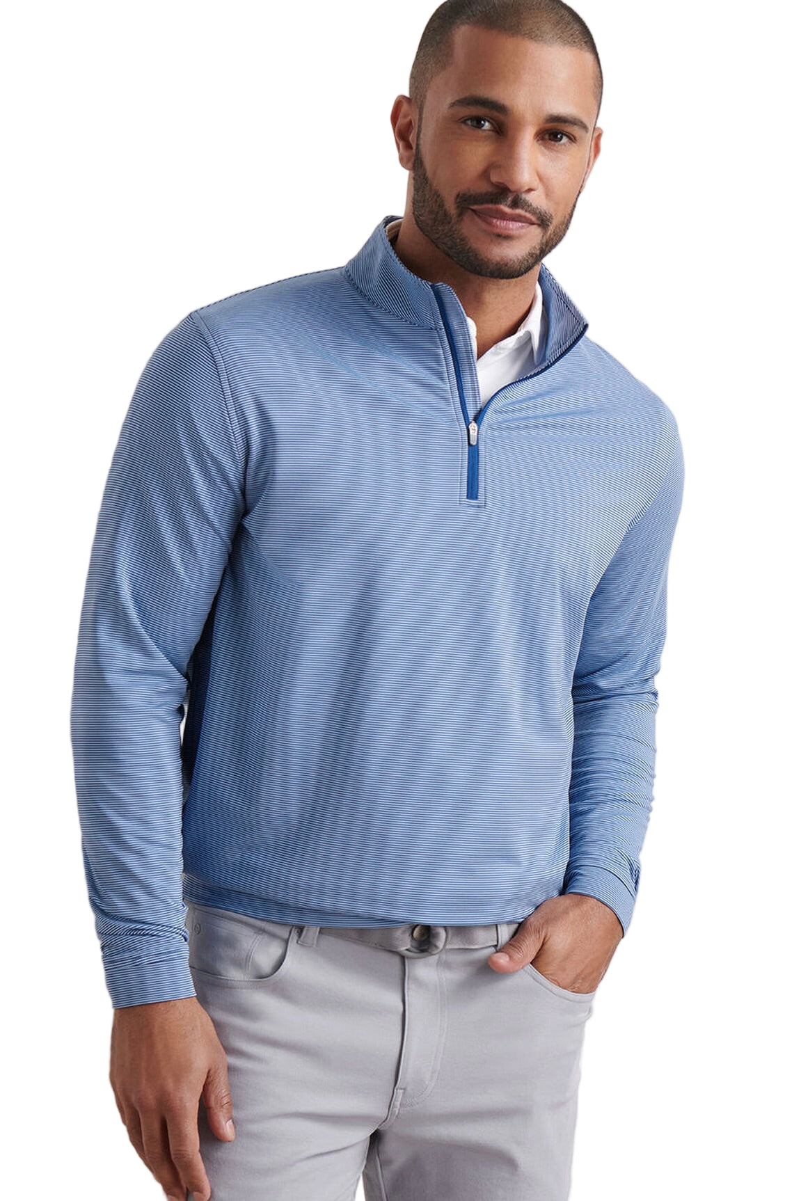 PERTH SUGAR STRIPE 1/4 ZIP
novaman