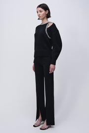 MONROE PULLOVER W/CRYSTALS